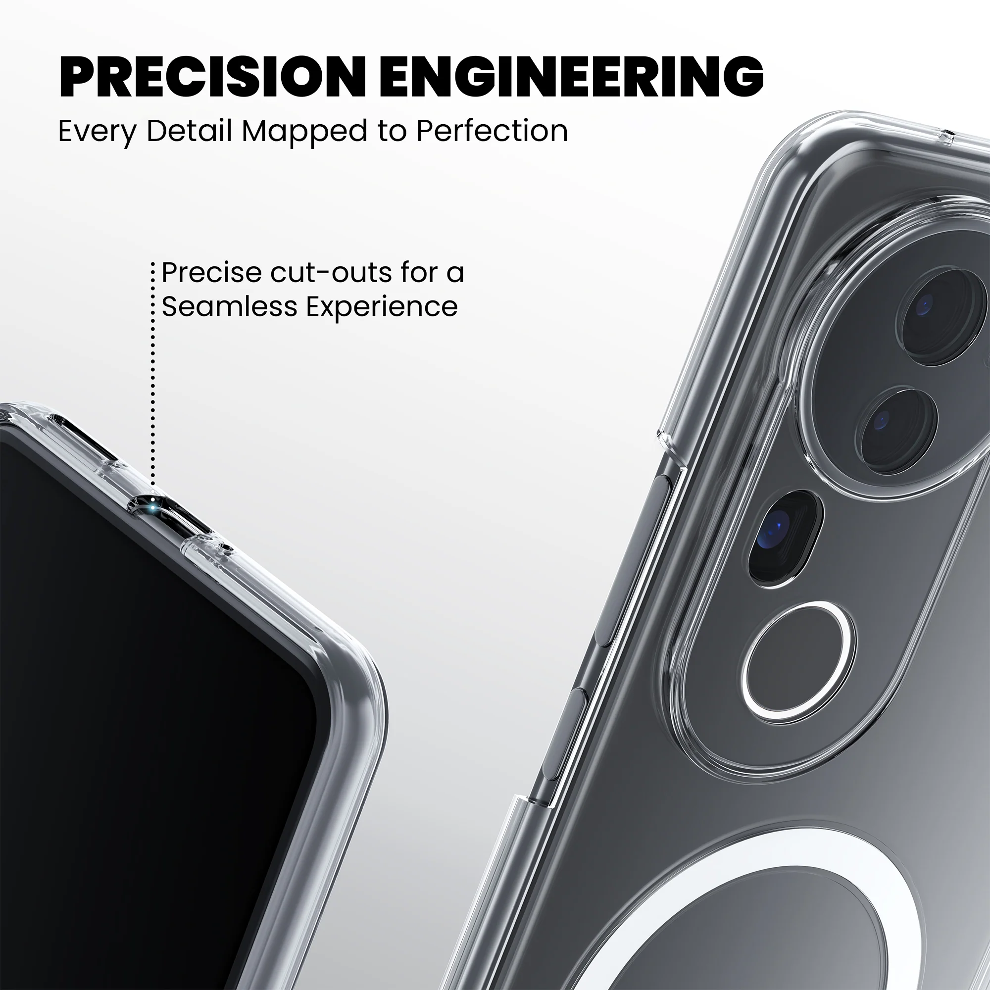 Anti-Yellow Magsafe Clear Case - Vivo V40 Pro - Image 9