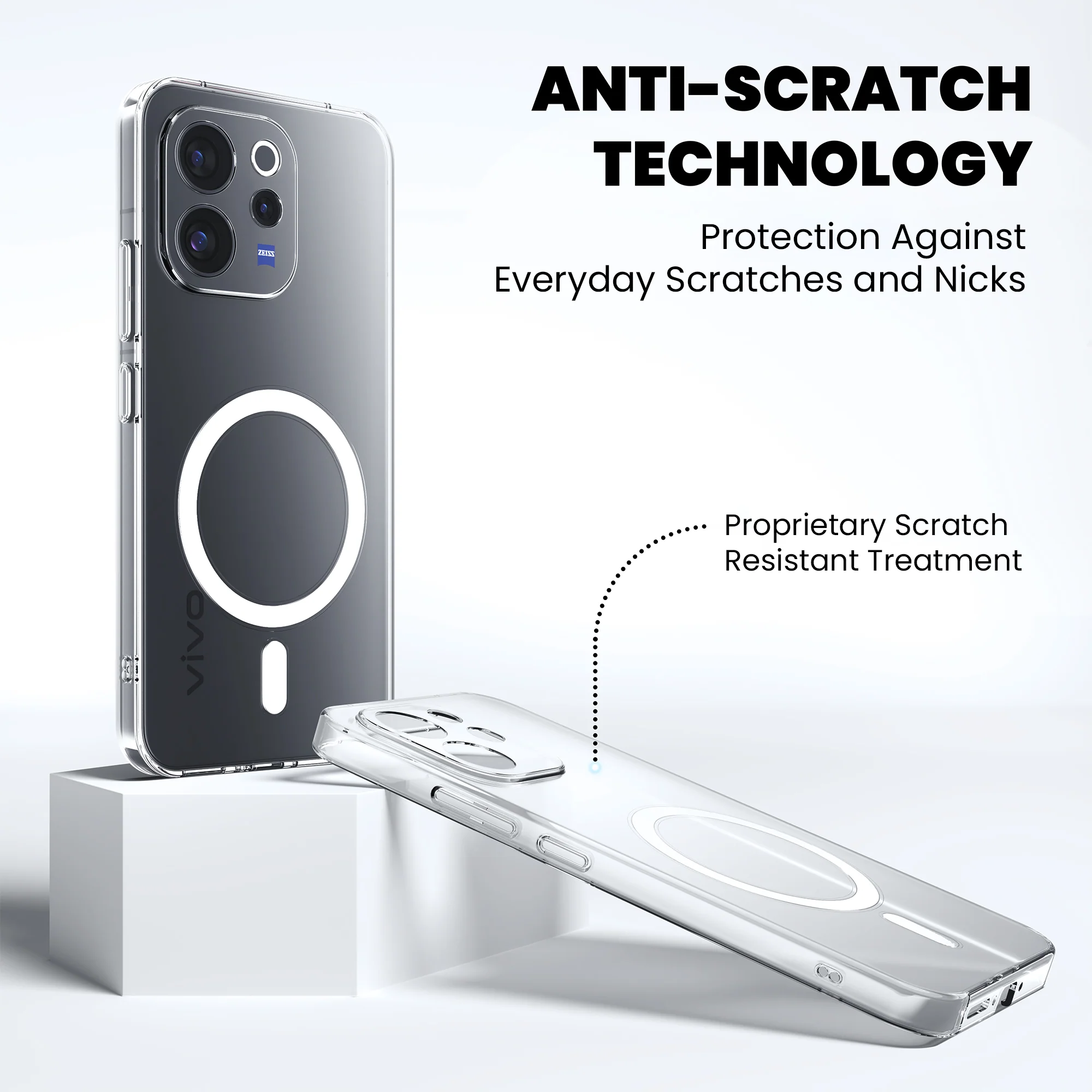 Anti-Yellow Magsafe Clear Case - Vivo V70 - Image 7