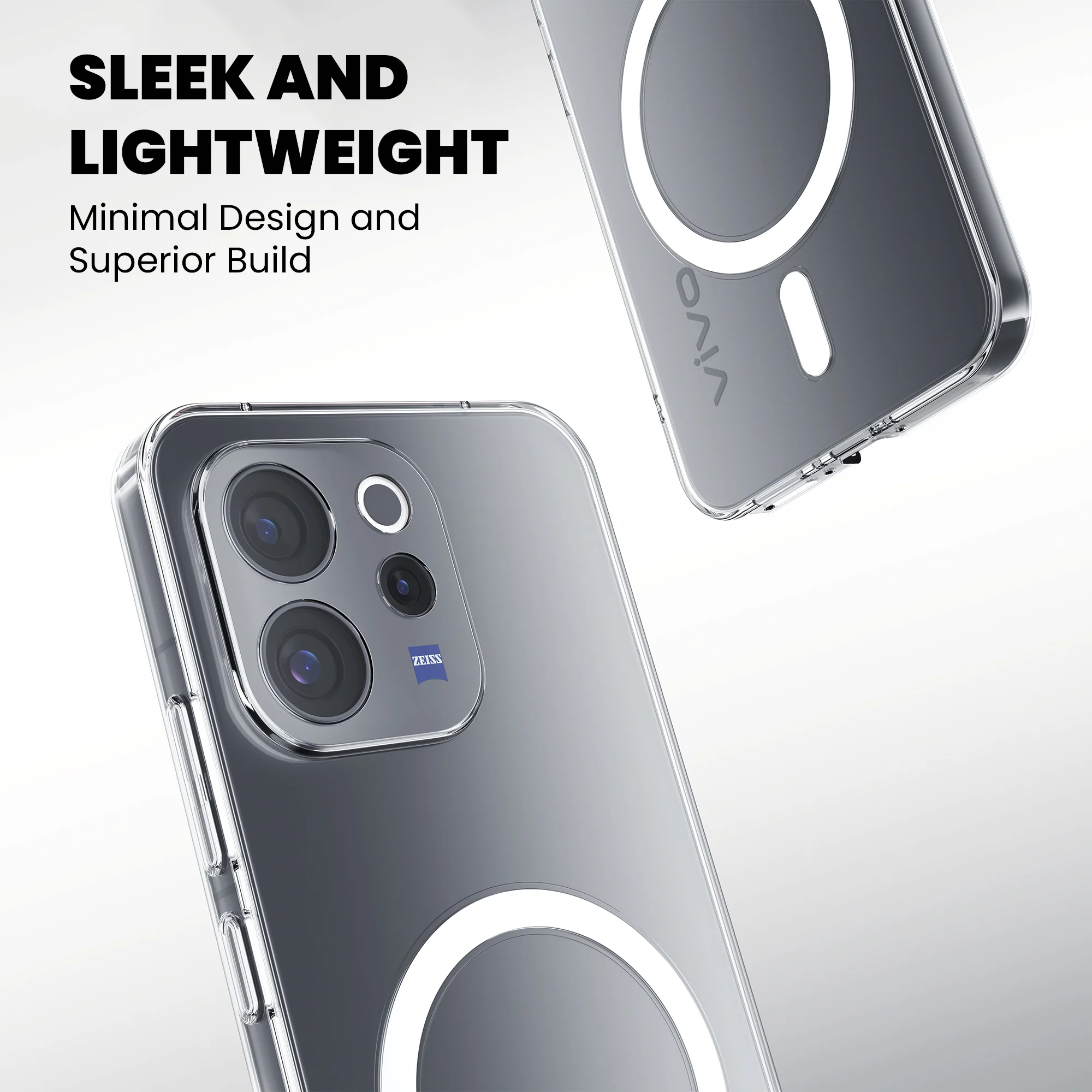 Anti-Yellow Magsafe Clear Case - Vivo V70 Elite - Image 2
