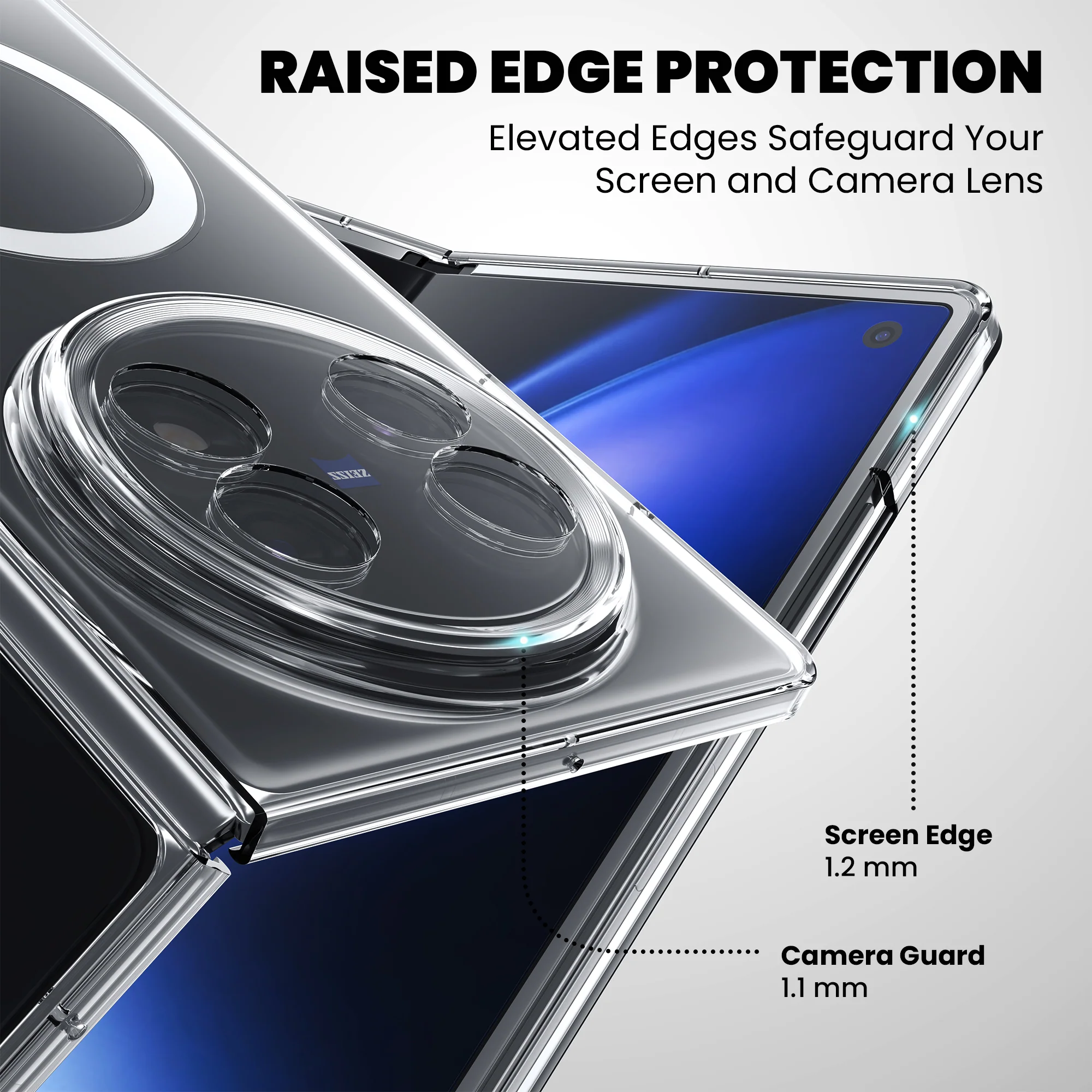 Anti-Yellow Magsafe Clear Case - Vivo X Fold 5 - Image 6