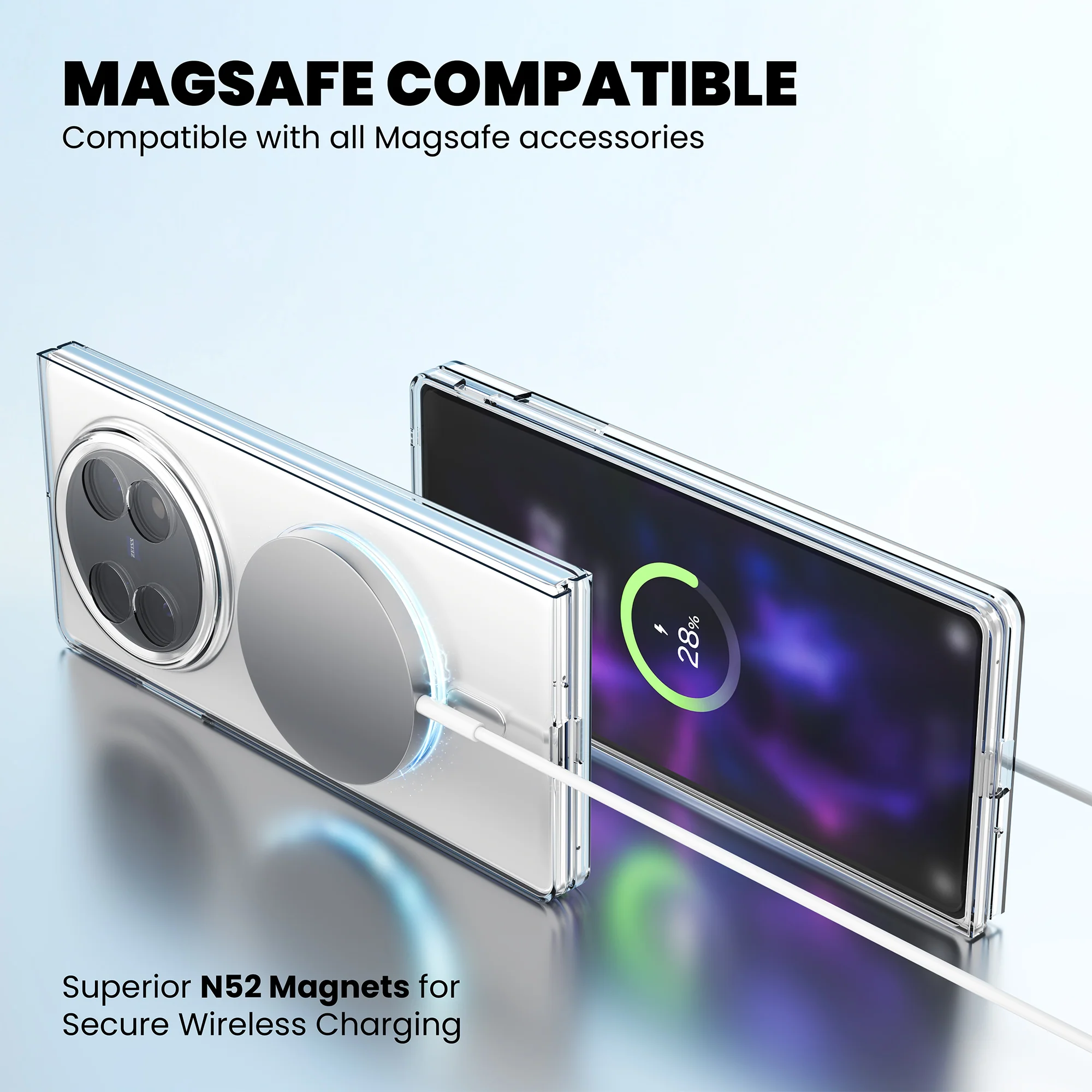 Anti-Yellow Magsafe Clear Case - Vivo X Fold 5 - Image 8