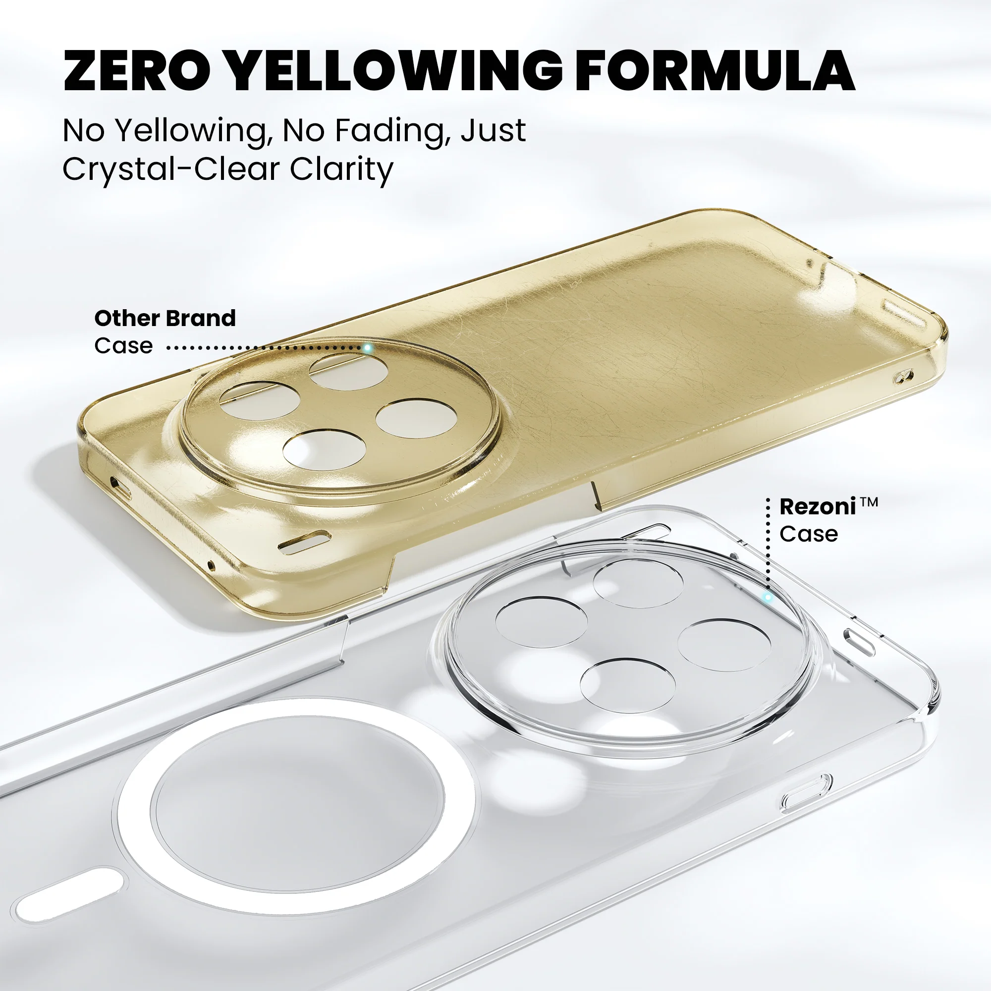 Anti-Yellow Magsafe Clear Case - Vivo X80 - Image 4