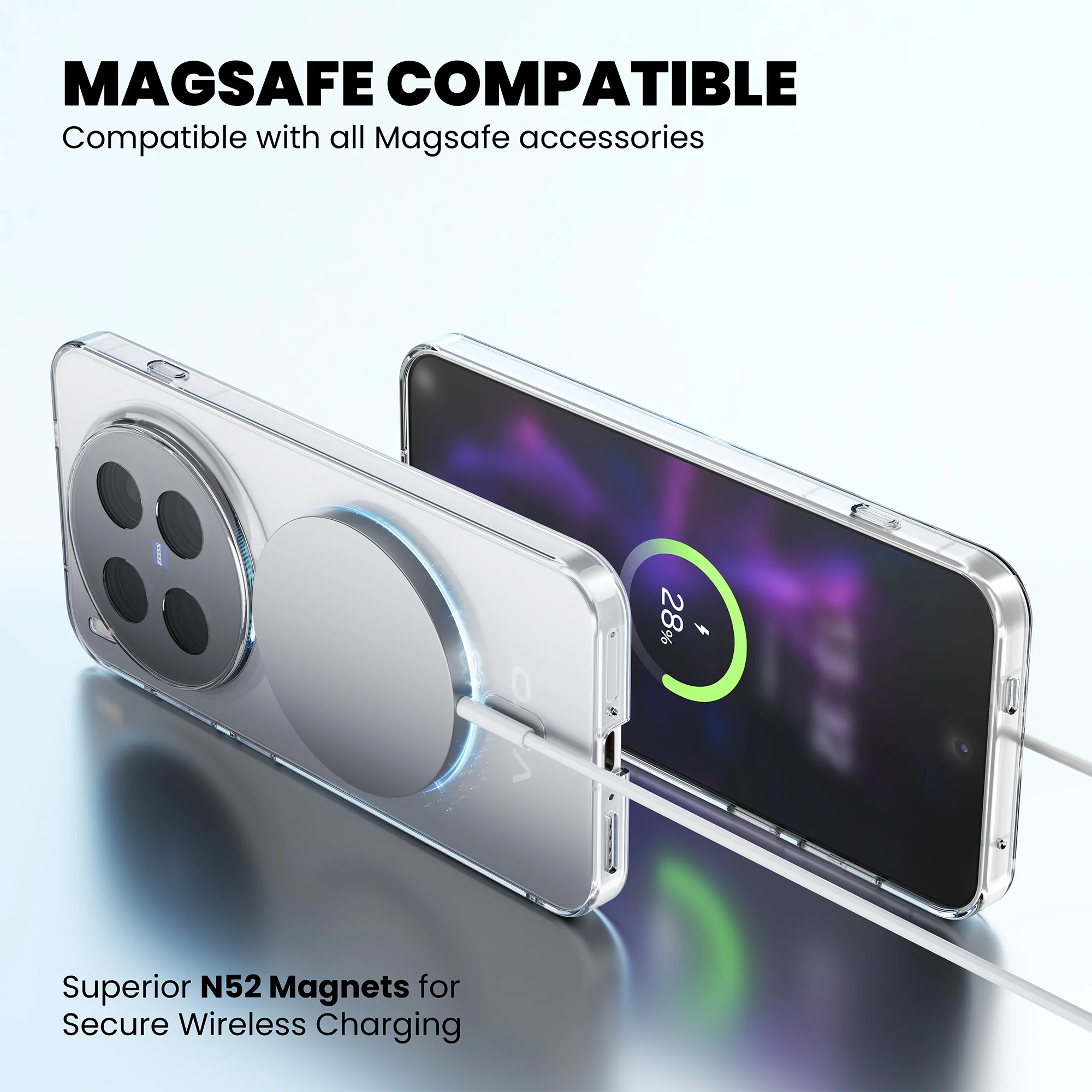 Anti-Yellow Magsafe Clear Case - Vivo Y02 - Image 8