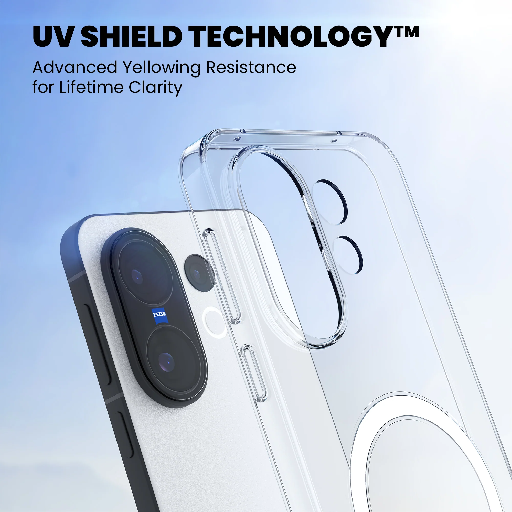 Anti-Yellow Magsafe Clear Case - Vivo Y18 - Image 3