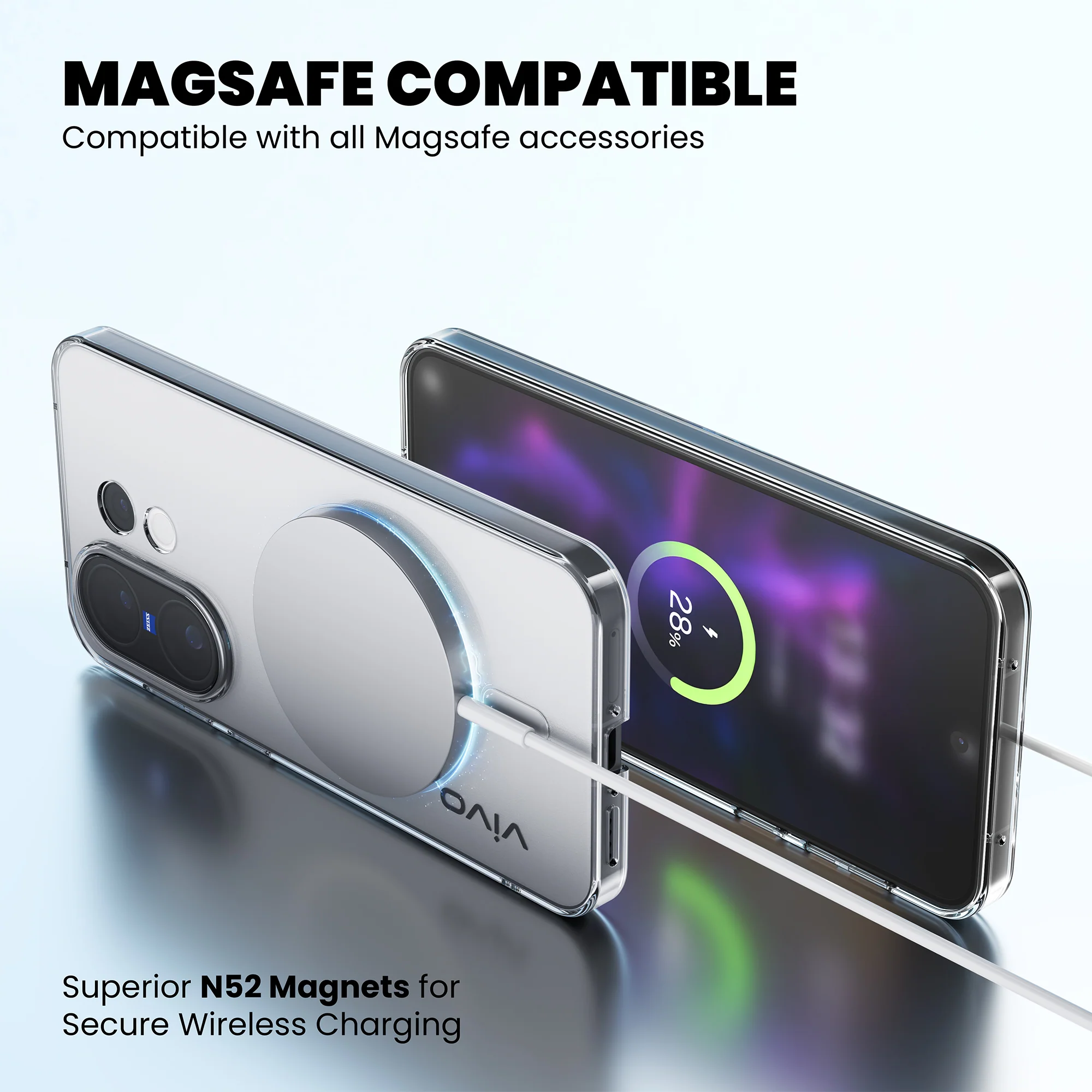 Anti-Yellow Magsafe Clear Case - Vivo Y18 - Image 8
