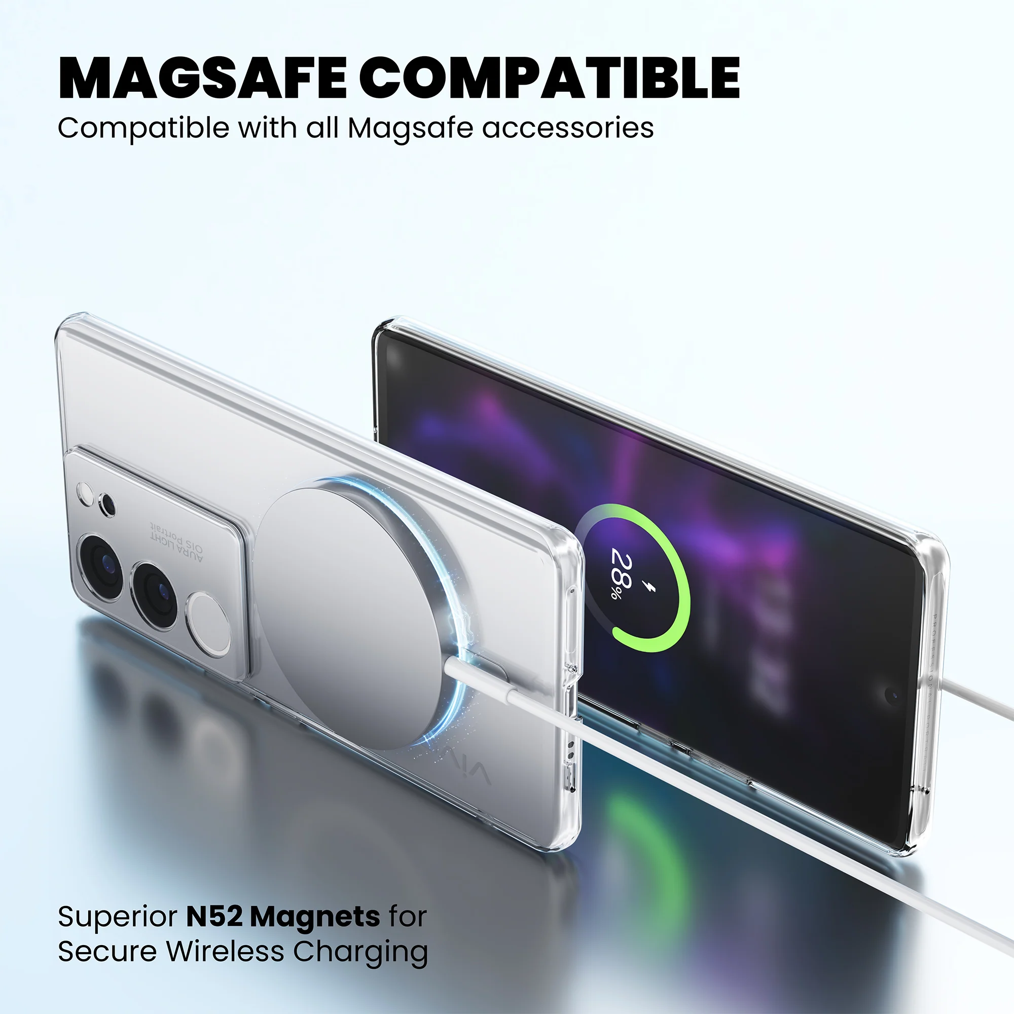 Anti-Yellow Magsafe Clear Case - Vivo Y28e 5G - Image 8